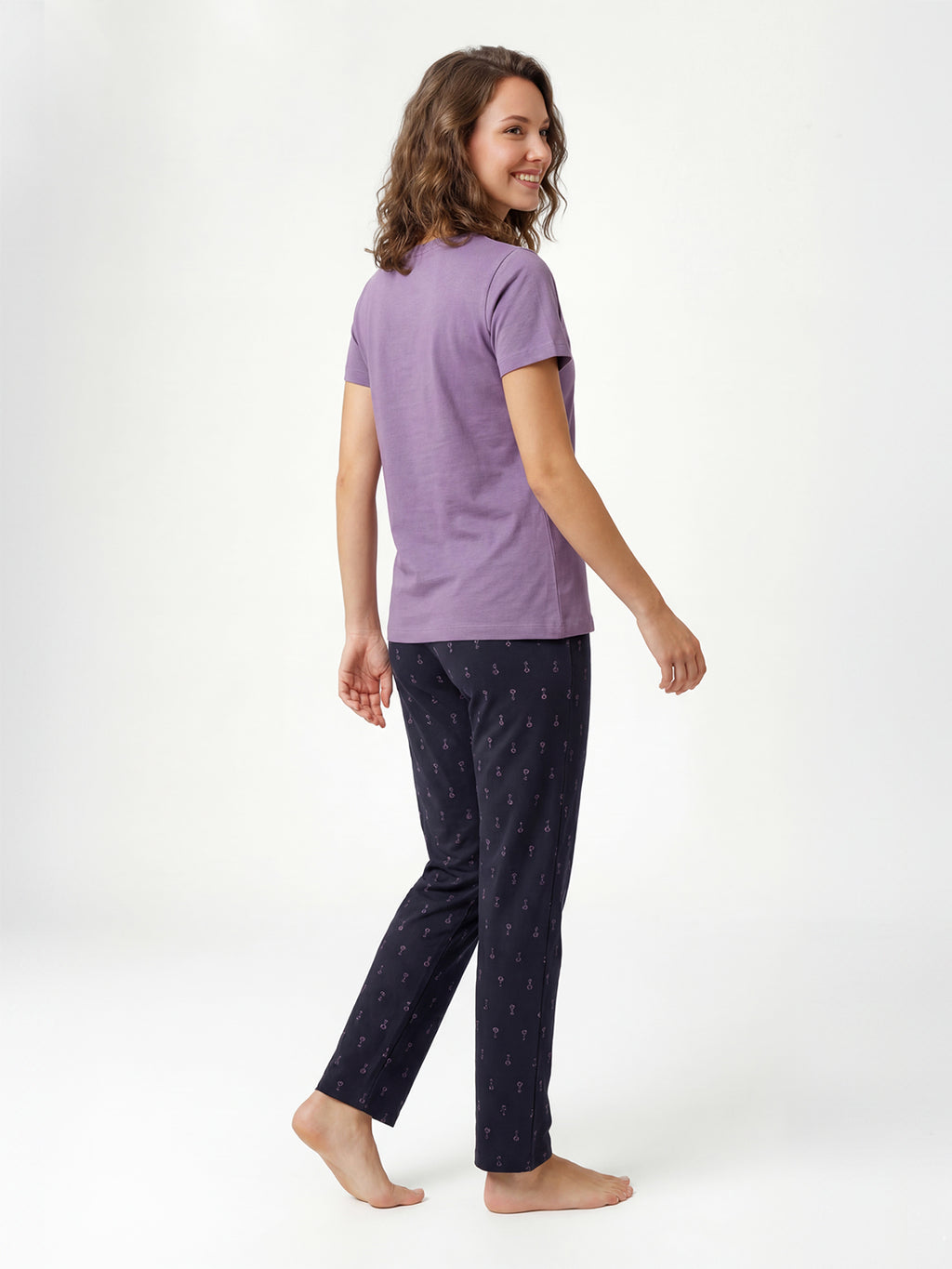 LS Women's Cotton Printed Night Suit