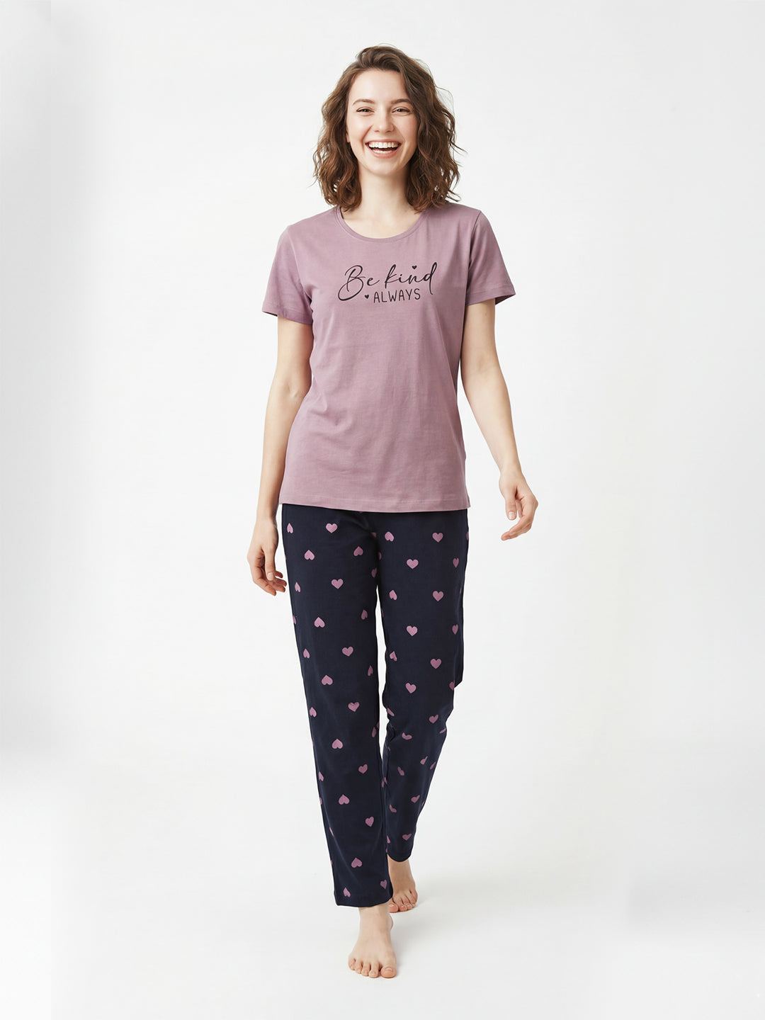 LS Women's Cotton Printed Night Suit