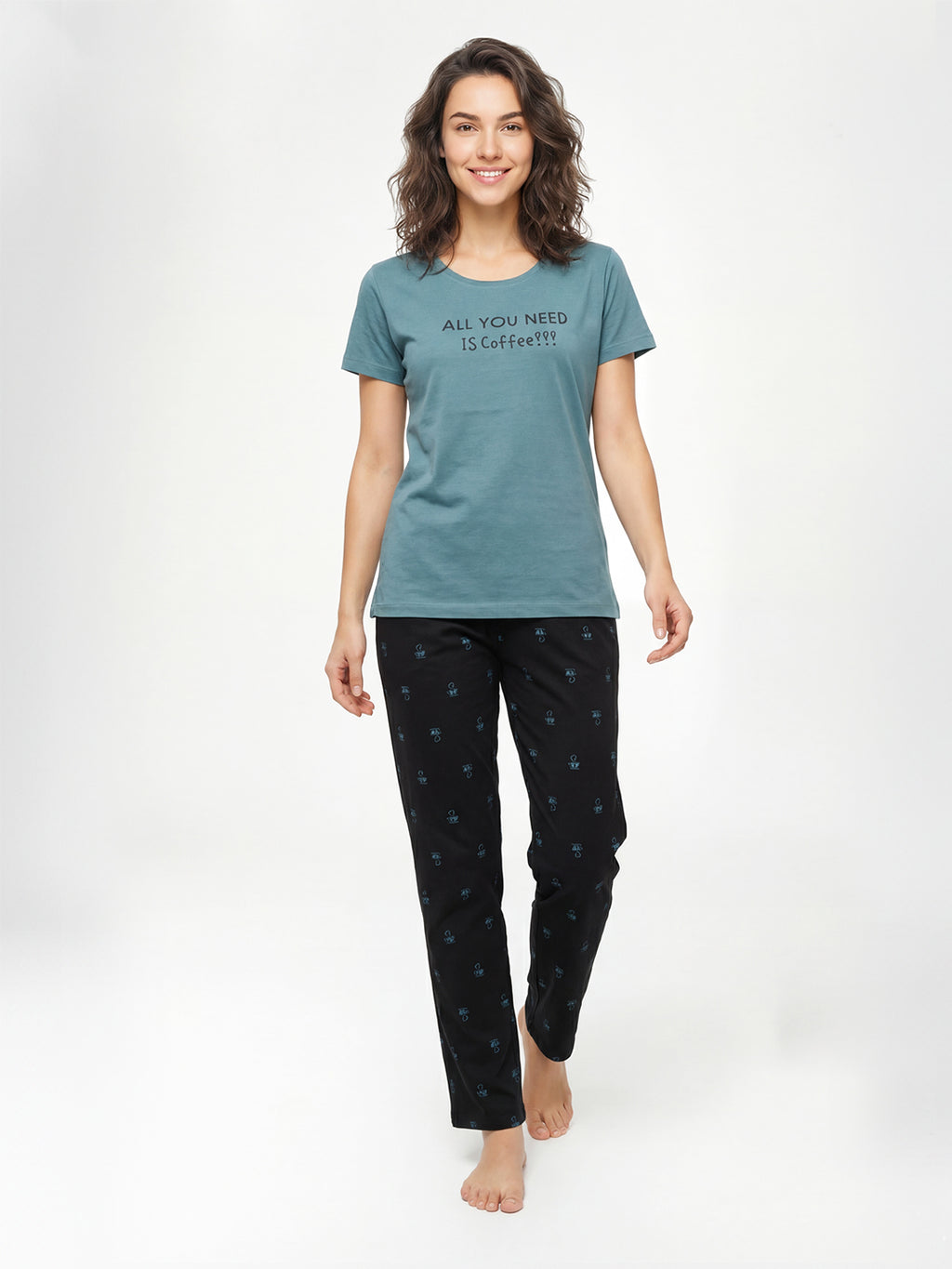 LS Women's Cotton Printed Night Suit