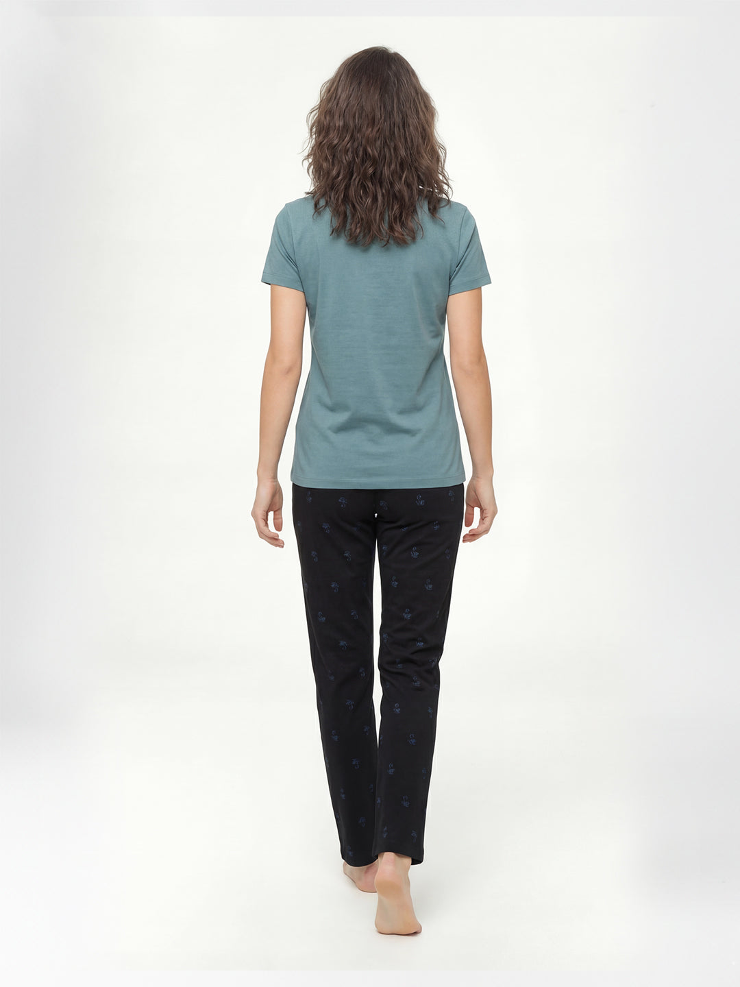 LS Women's Cotton Printed Night Suit