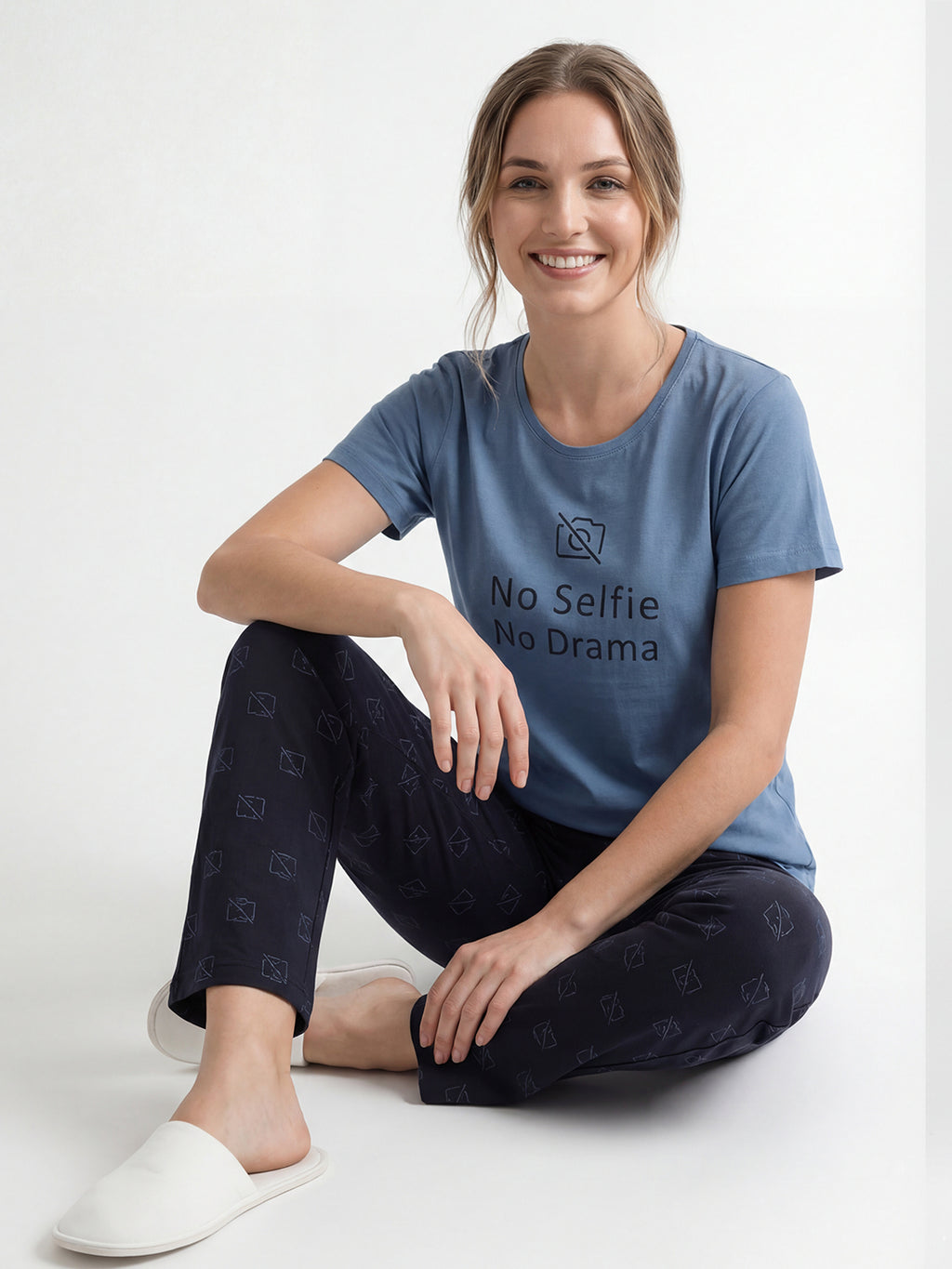 LS Women Cotton Night Suit