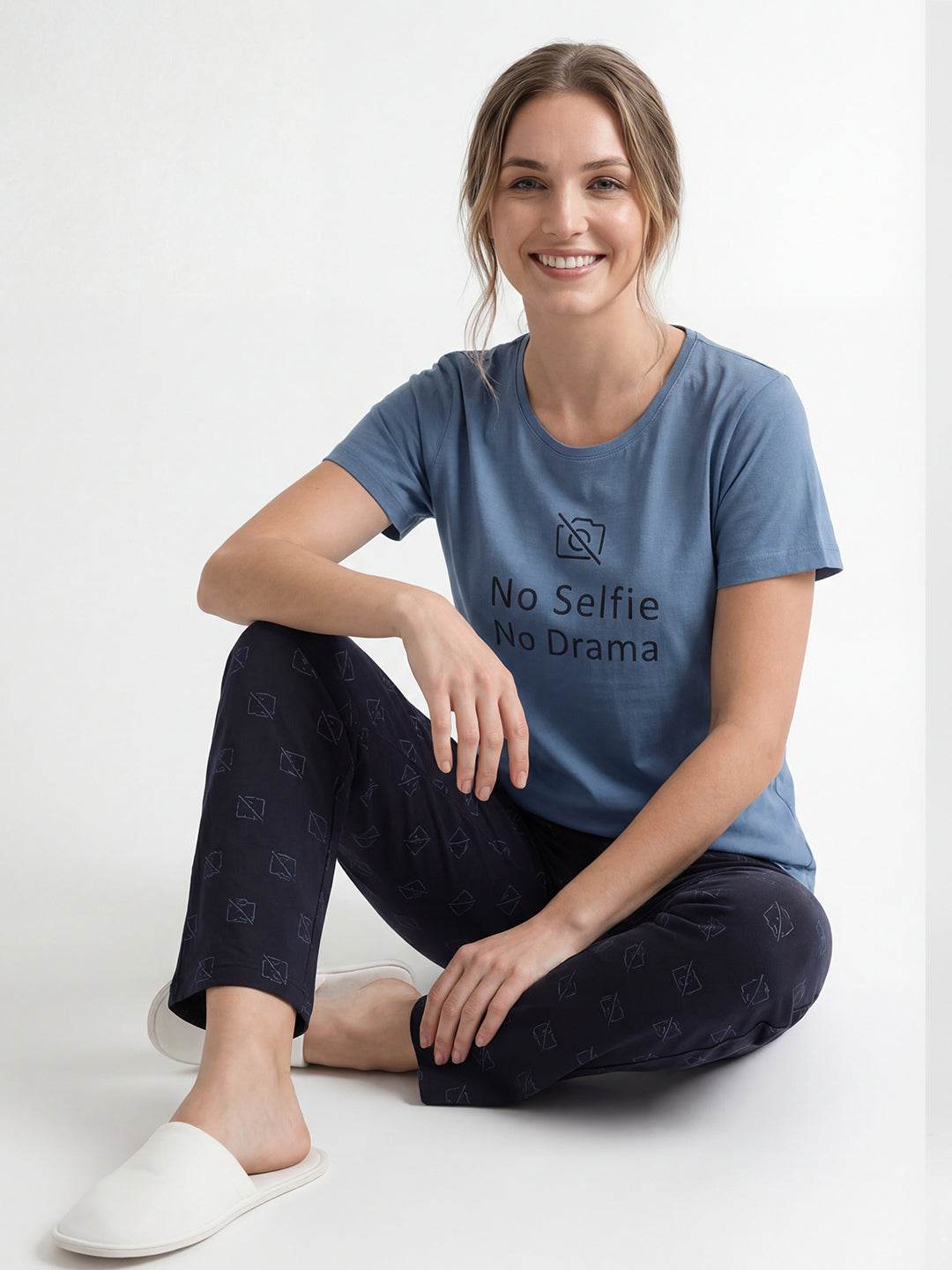 LS Women Cotton Night Suit