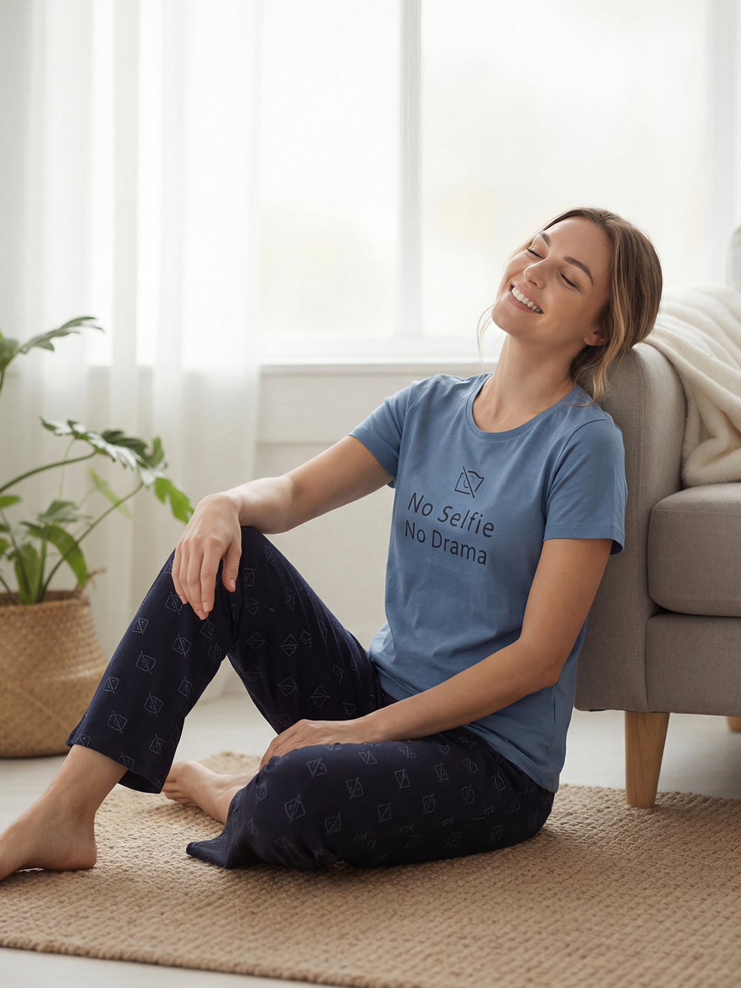 LS Women Cotton Night Suit