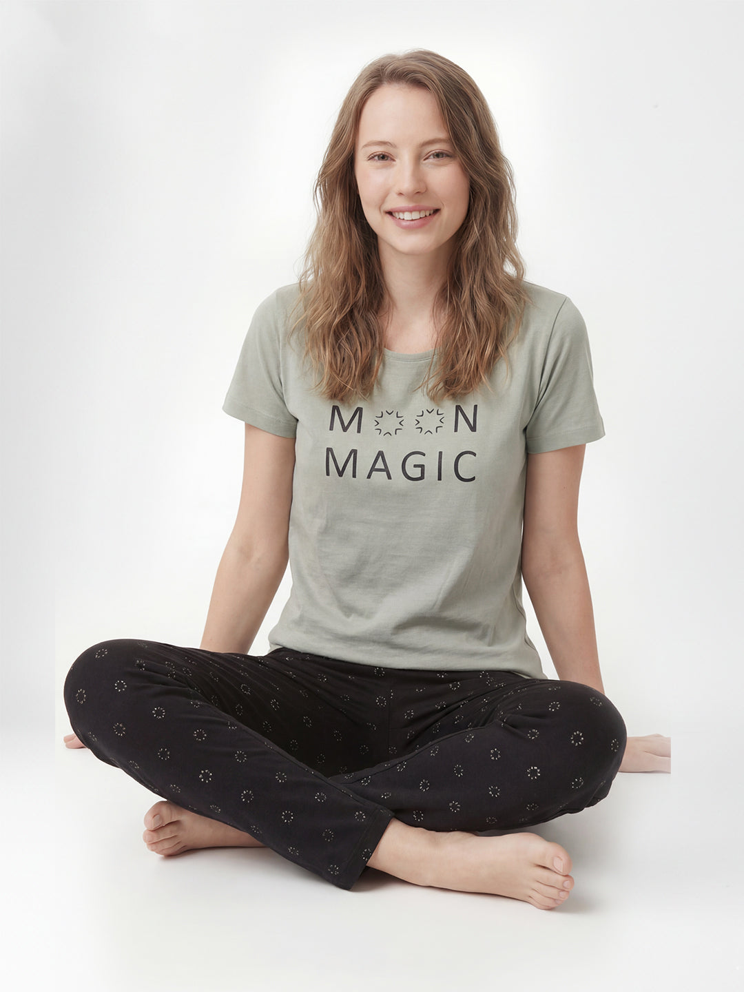 LS Women's Cotton Printed Night Suit