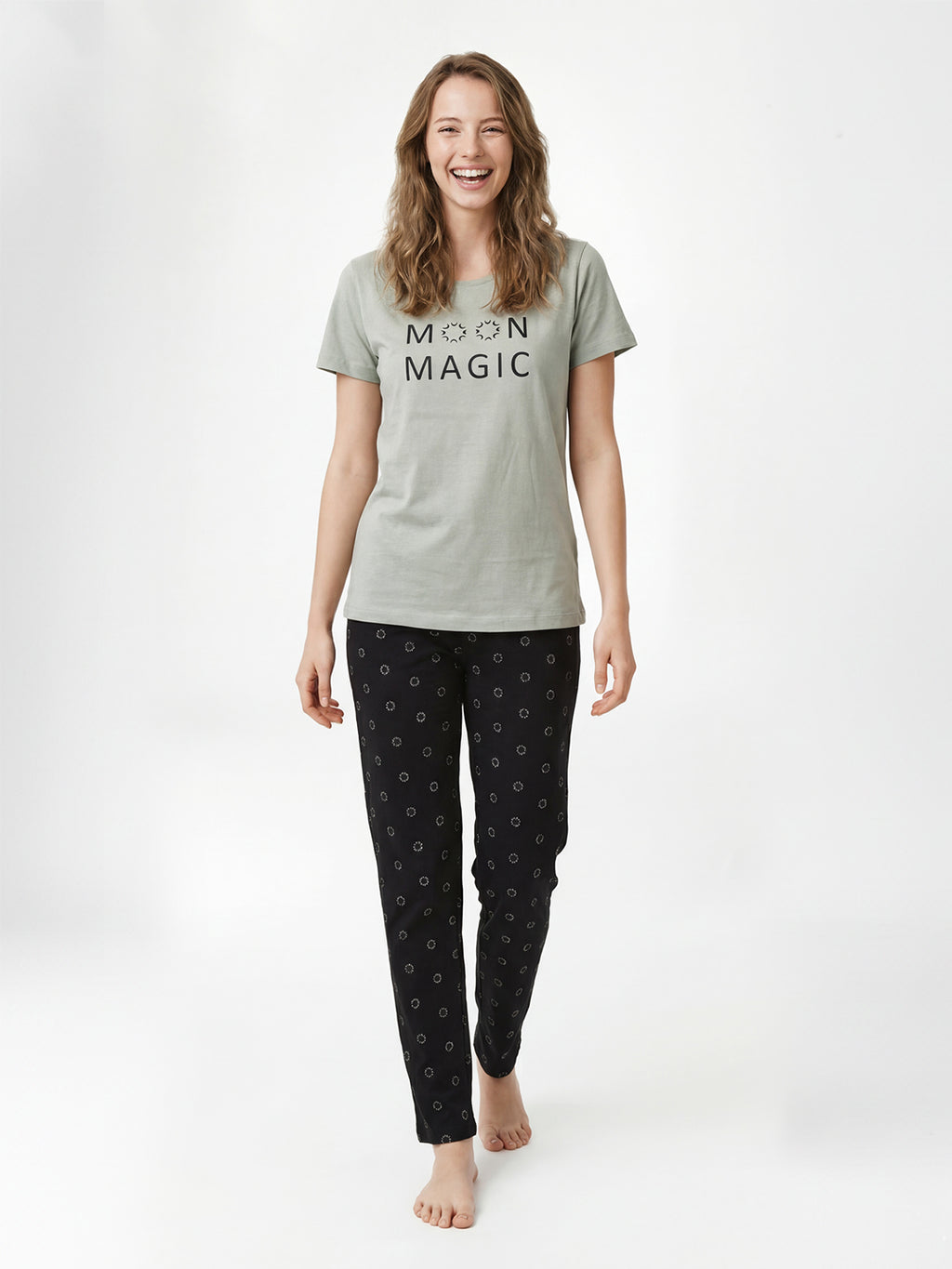 LS Women's Cotton Printed Night Suit