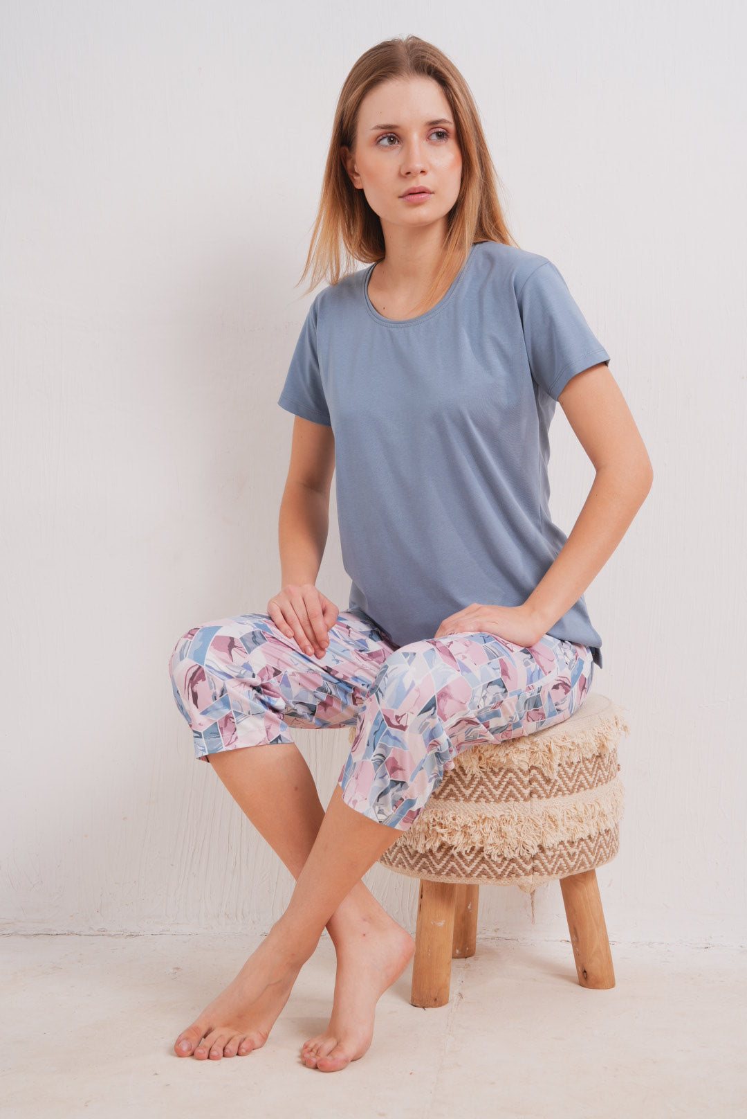 LS Women's Cotton Capri Set