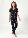 LS Women's Printed Shirt Pyjama Night Suit
